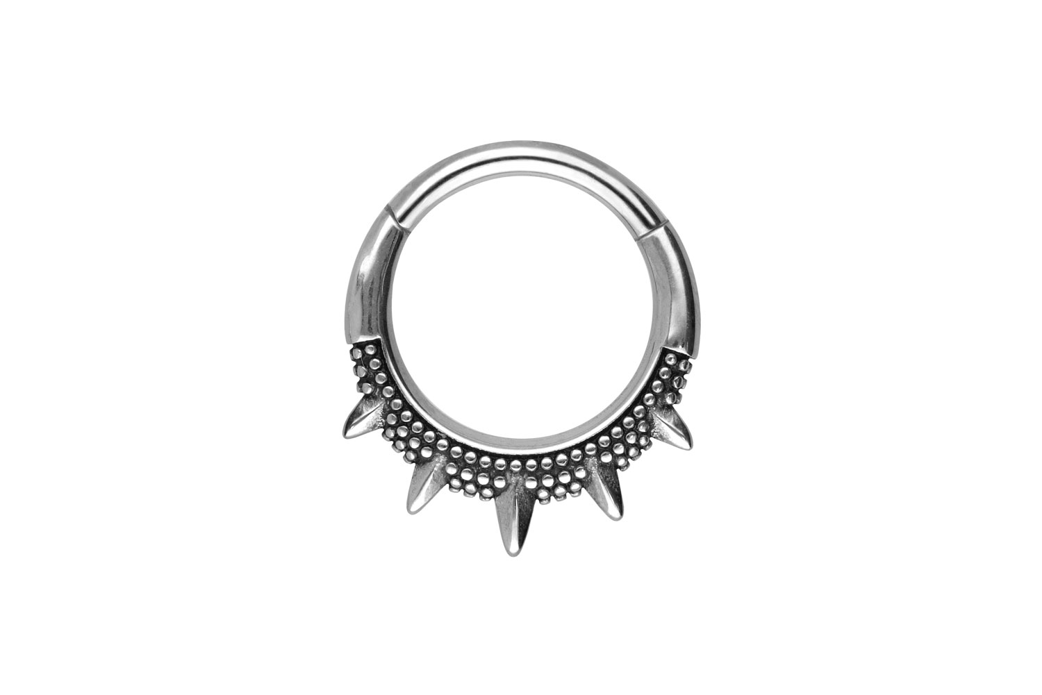 Chirurgenstahl Segmentring Clicker Piercing SPITZEN